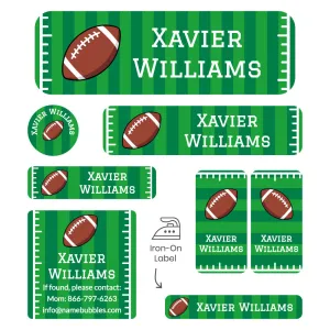 Football Sleepaway Camp Labels Pack