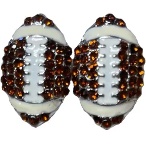 Football Stud Earrings - 0.5 Inches