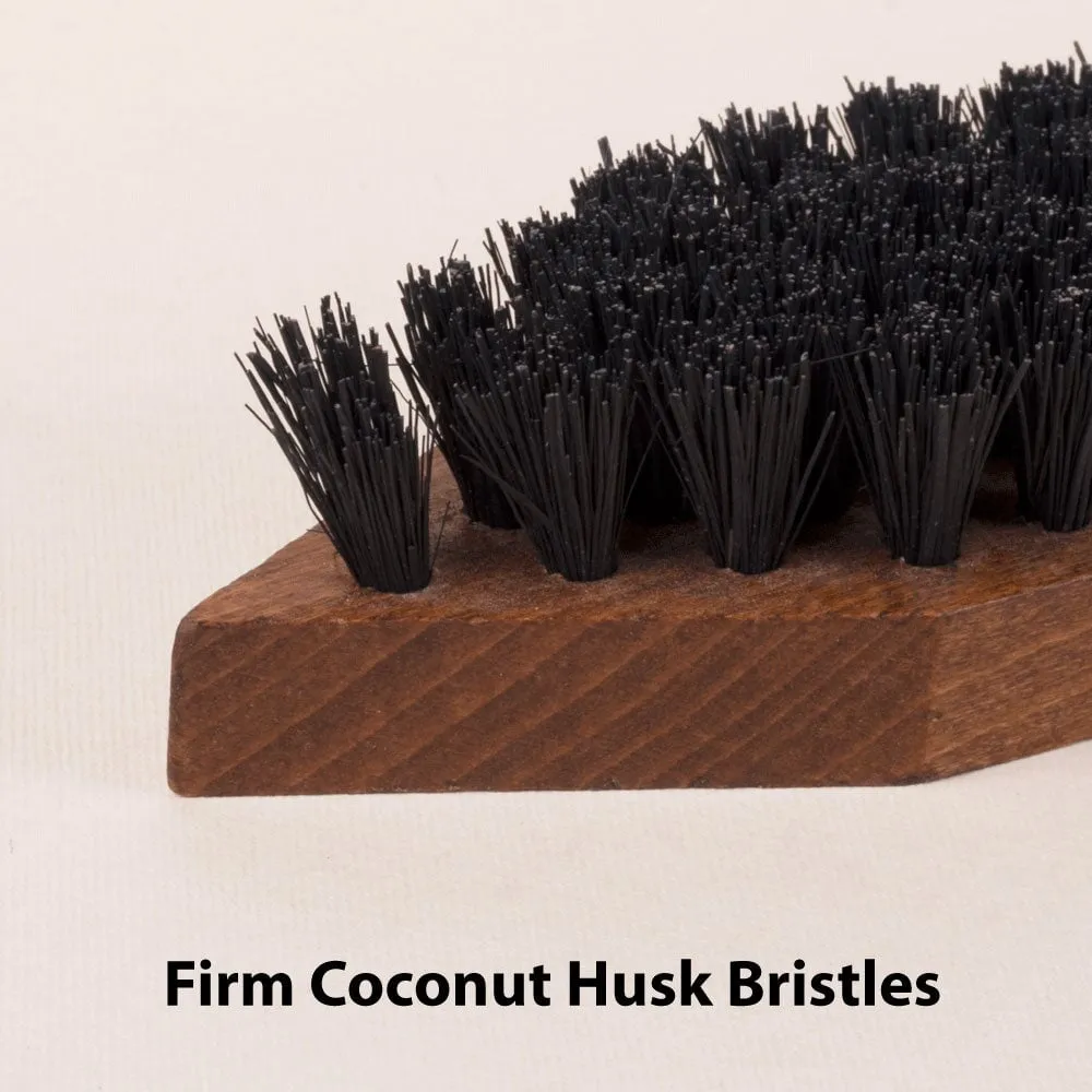 FootFitter Shoe Cleaning Brush with Coco Bristles