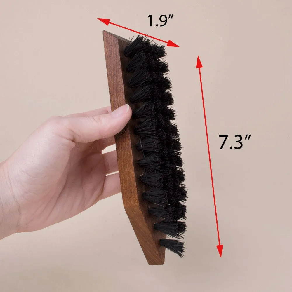 FootFitter Shoe Cleaning Brush with Coco Bristles