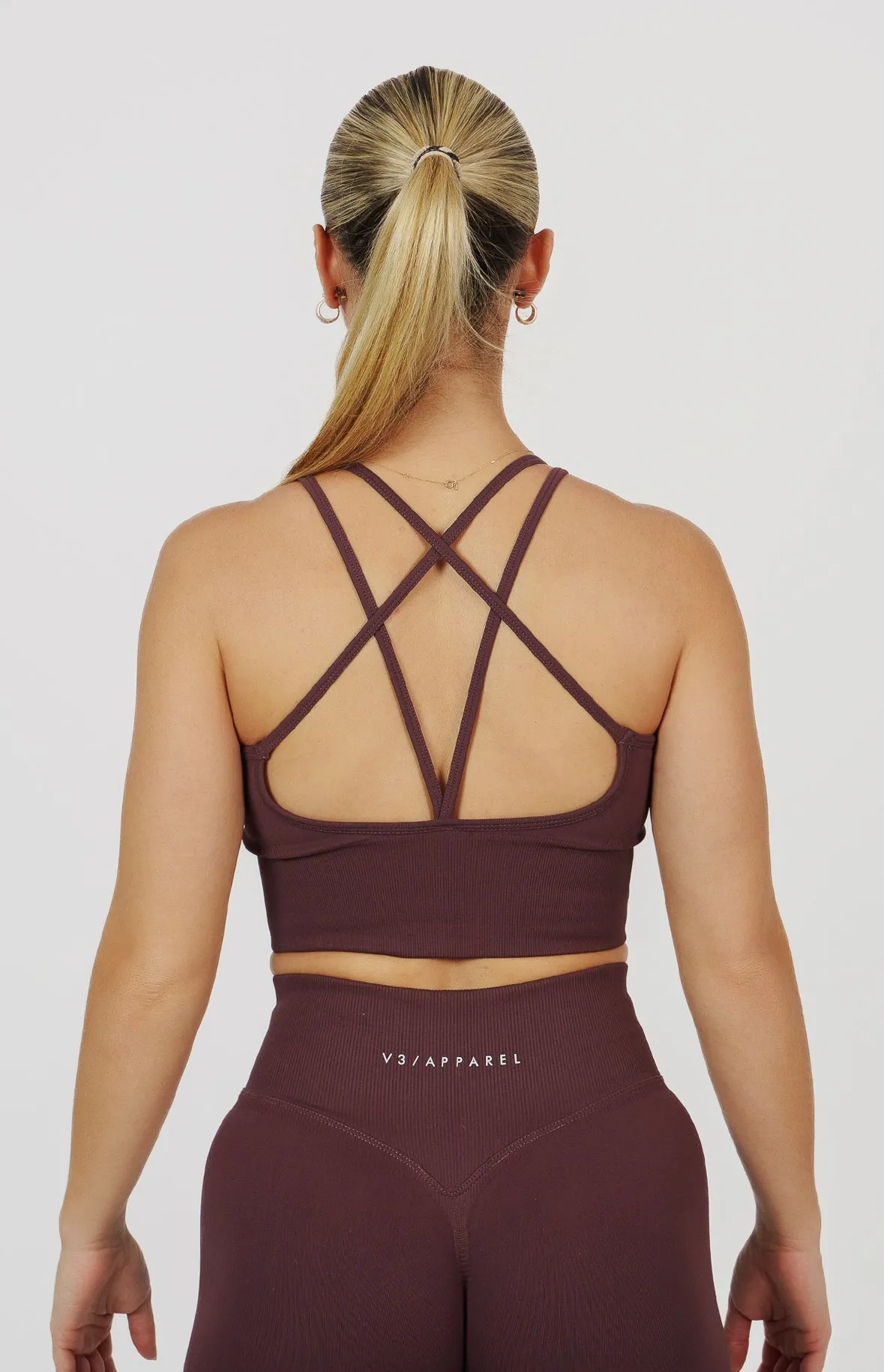 Form Seamless Strappy Sports Bra - Plum Purple