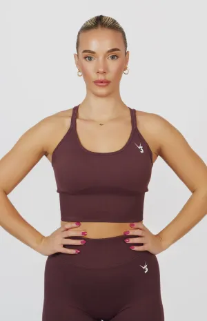 Form Seamless Strappy Sports Bra - Plum Purple