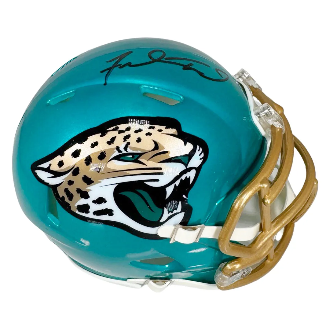 Fred Taylor Signed Jacksonville Jaguars Flash Mini Football Helmet (JSA)