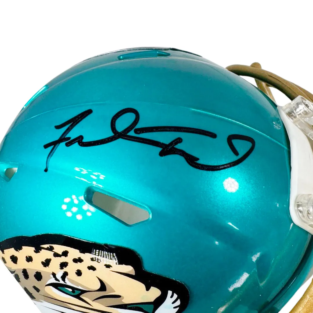 Fred Taylor Signed Jacksonville Jaguars Flash Mini Football Helmet (JSA)