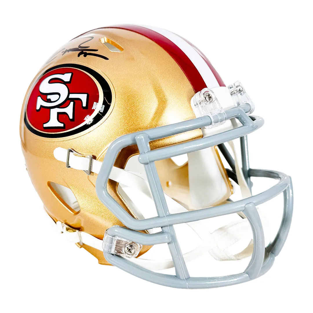 George Kittle Signed San Francisco 49ers Speed Mini Football Helmet (Beckett)