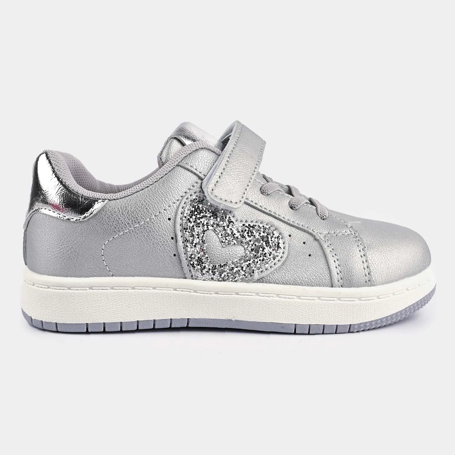 Girls Sneakers 5722-5-SILVER