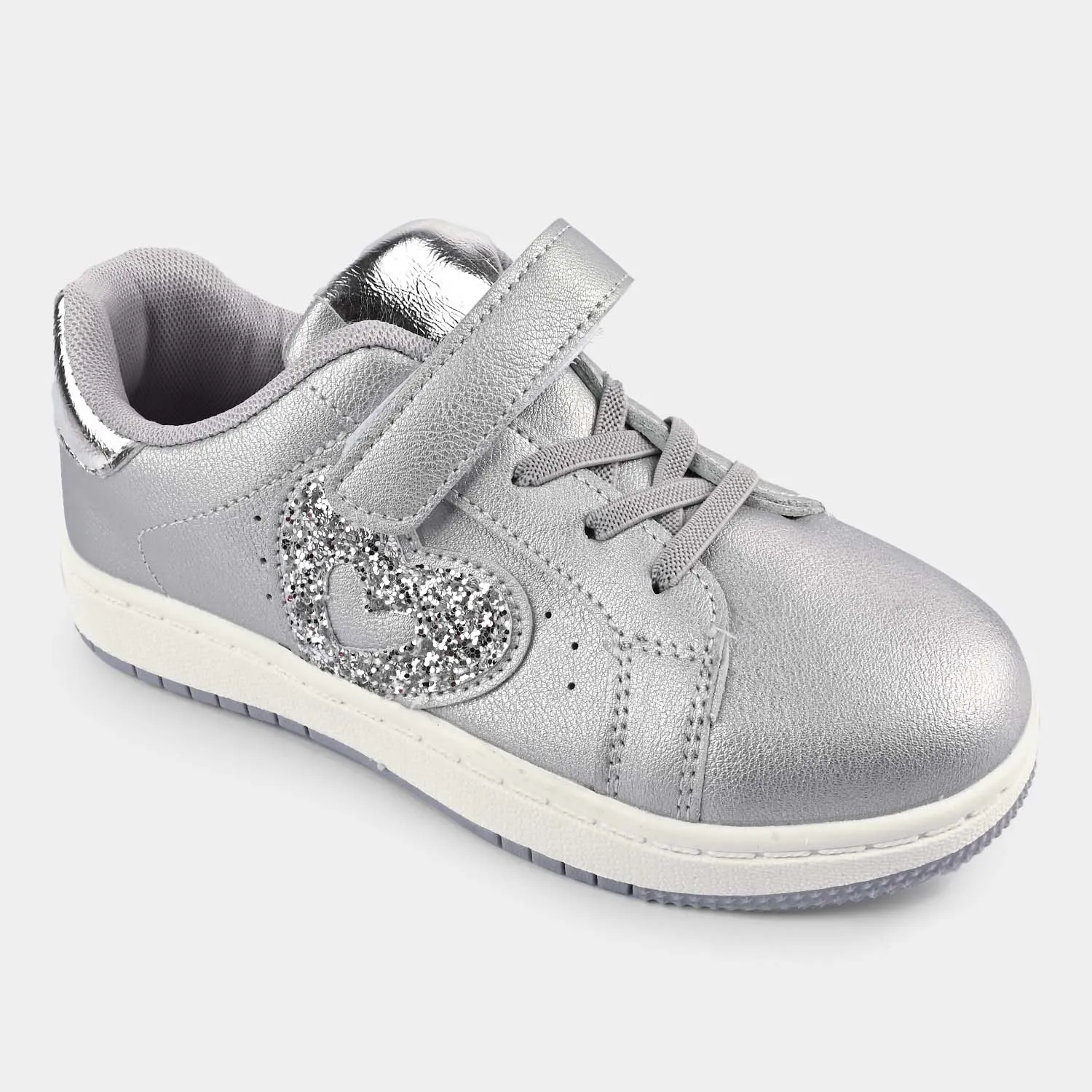 Girls Sneakers 5722-5-SILVER