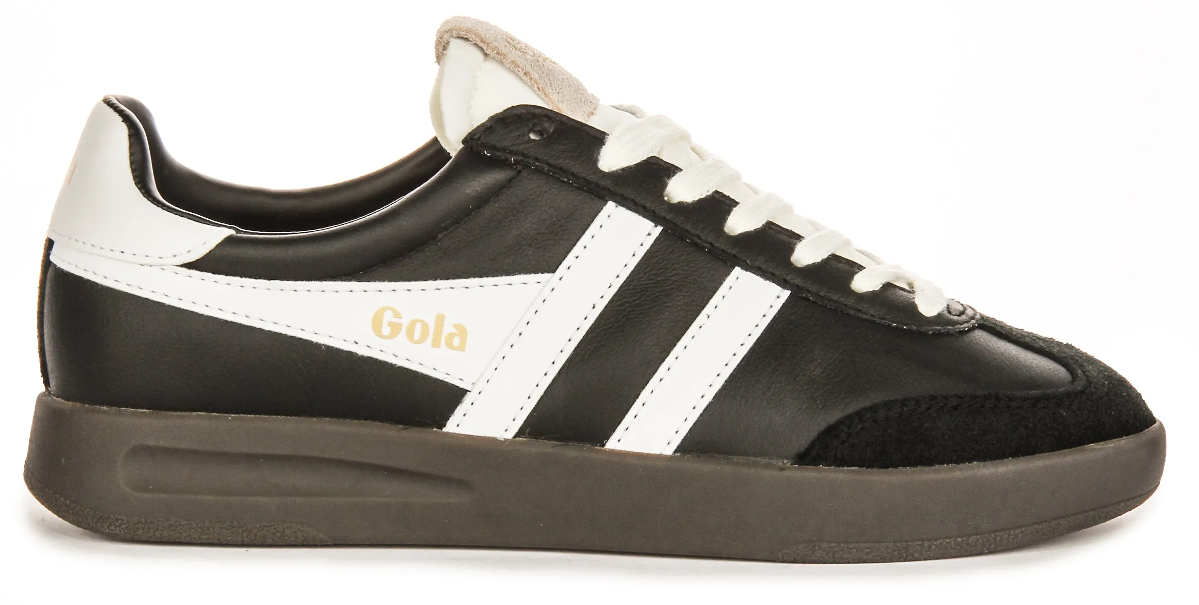 Gola Classics Cyclone Leather In Black White For Women