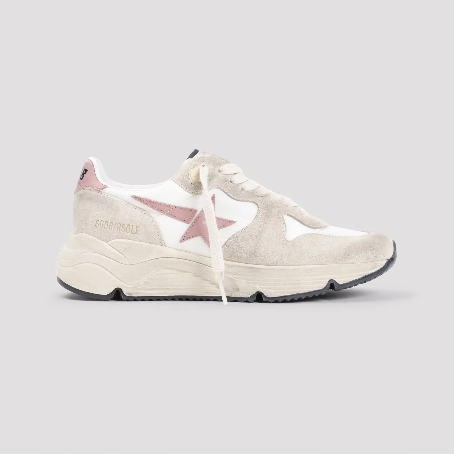 GOLDEN GOOSE Chic Beige Running Sneakers