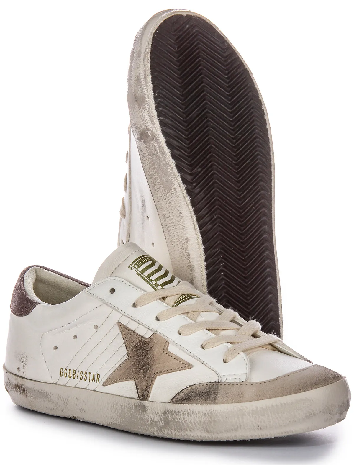 Golden Goose Super Star Pens In White Beige For Women