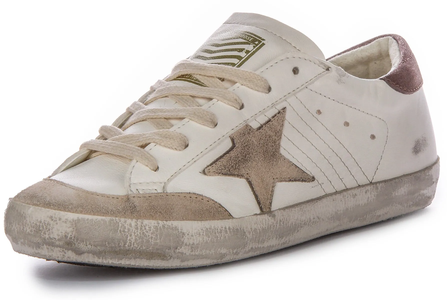 Golden Goose Super Star Pens In White Beige For Women