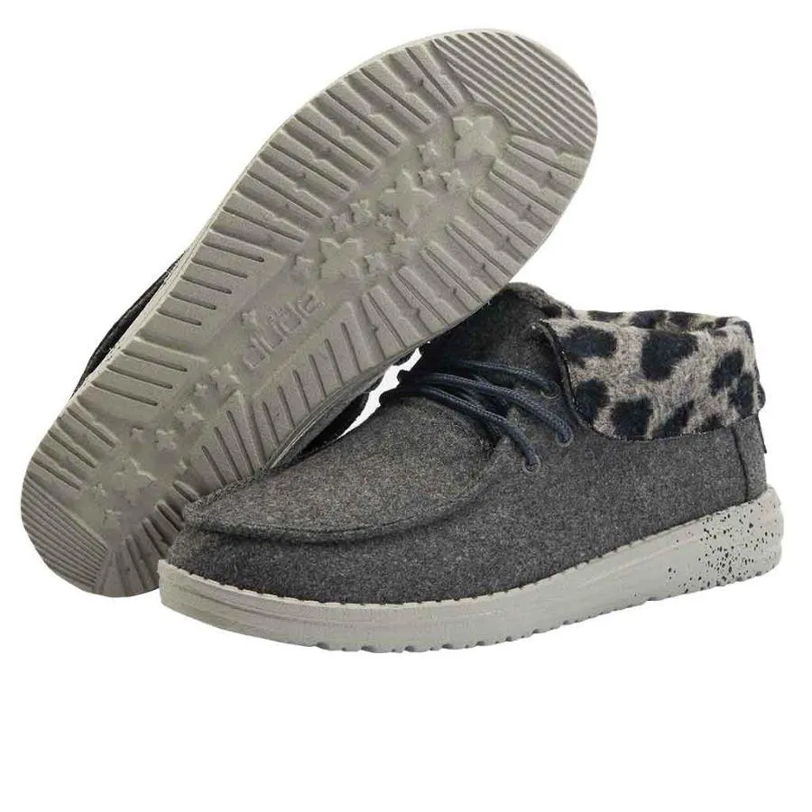 'Hey Dude' Women's Britt Cheetah - Grey