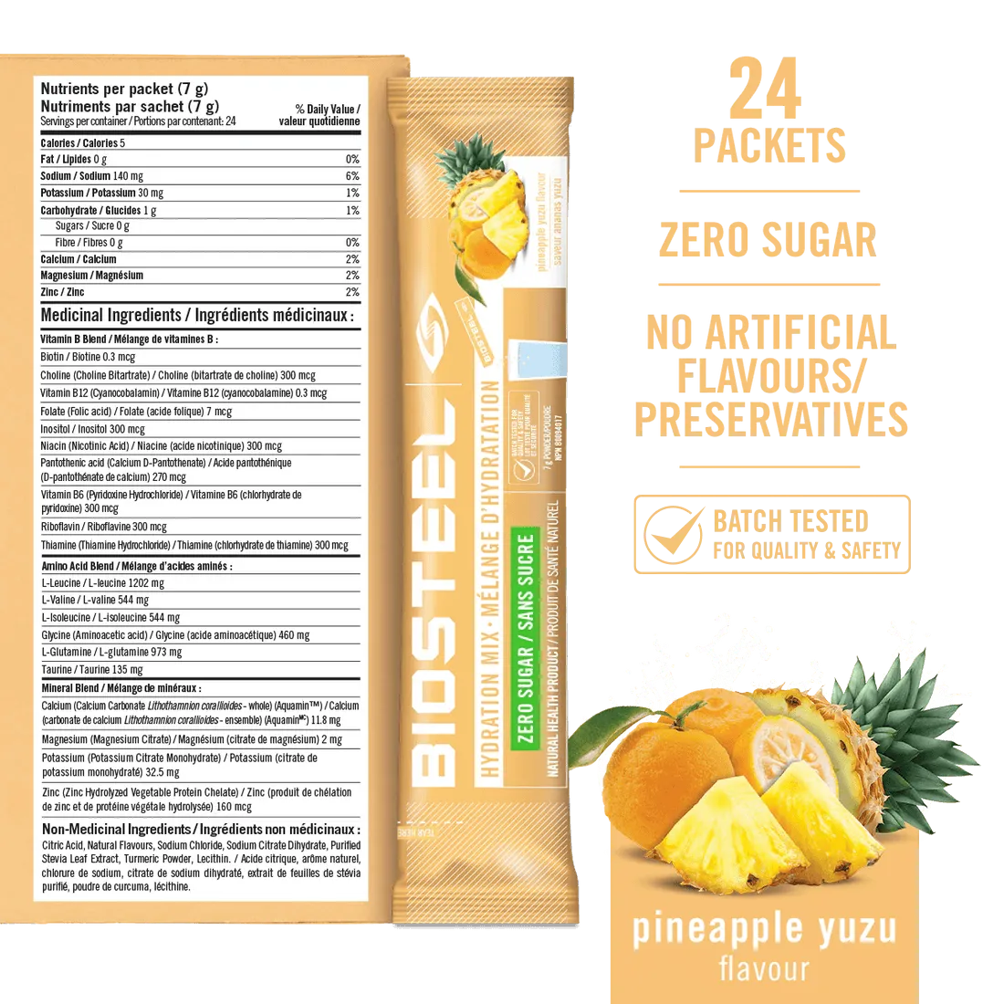 HYDRATION MIX / Pineapple Yuzu - 24 Serving Packet