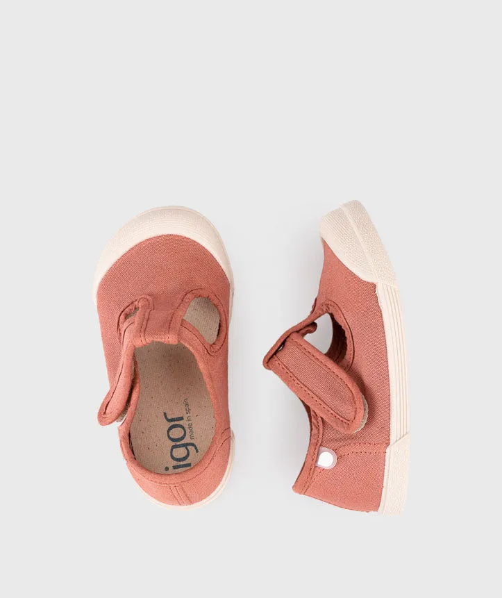 Igor Boy's and Girl's Lona Pepito Shoes, Terracota