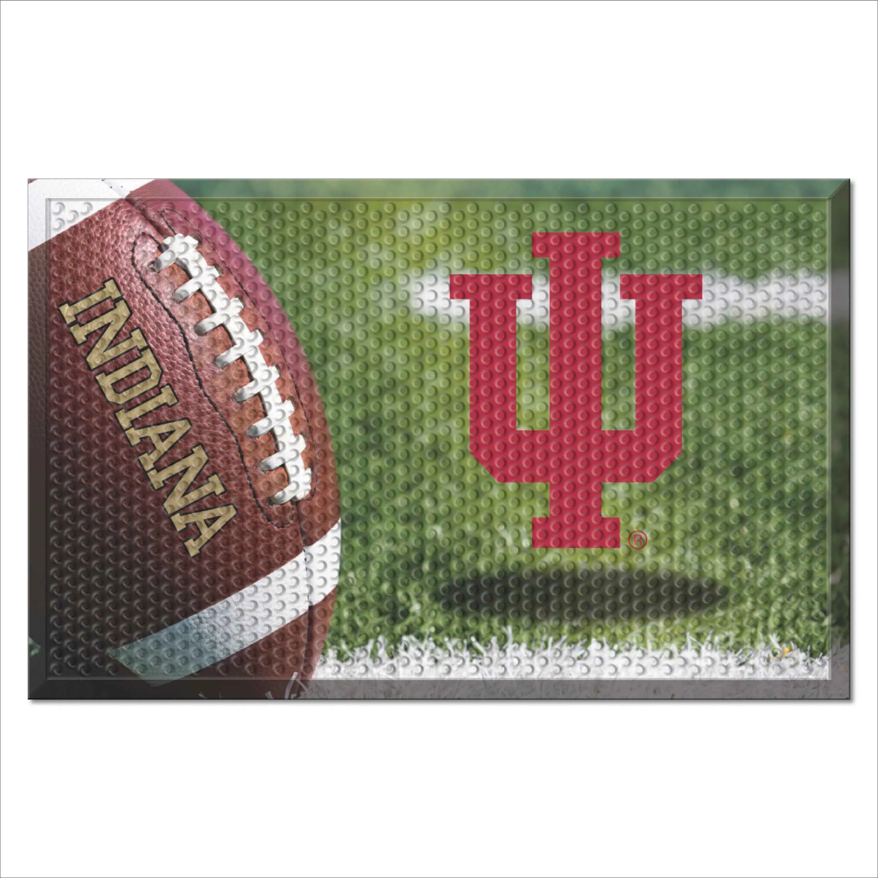 Indiana Hooisers Rubber Scraper Door Mat