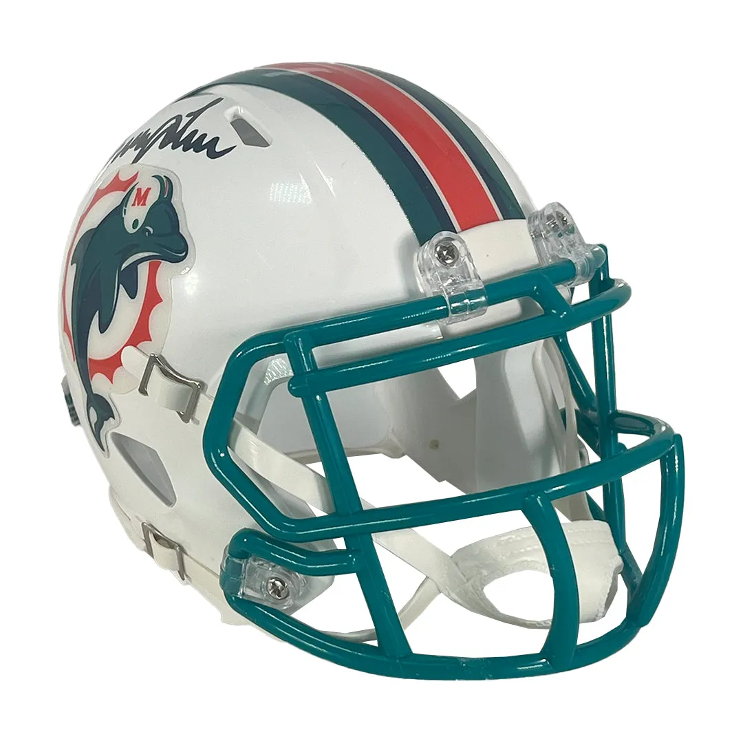 Irving Fryar Signed Miami Dolphins Throwback 07-12 Speed Mini Football Helmet (Beckett)