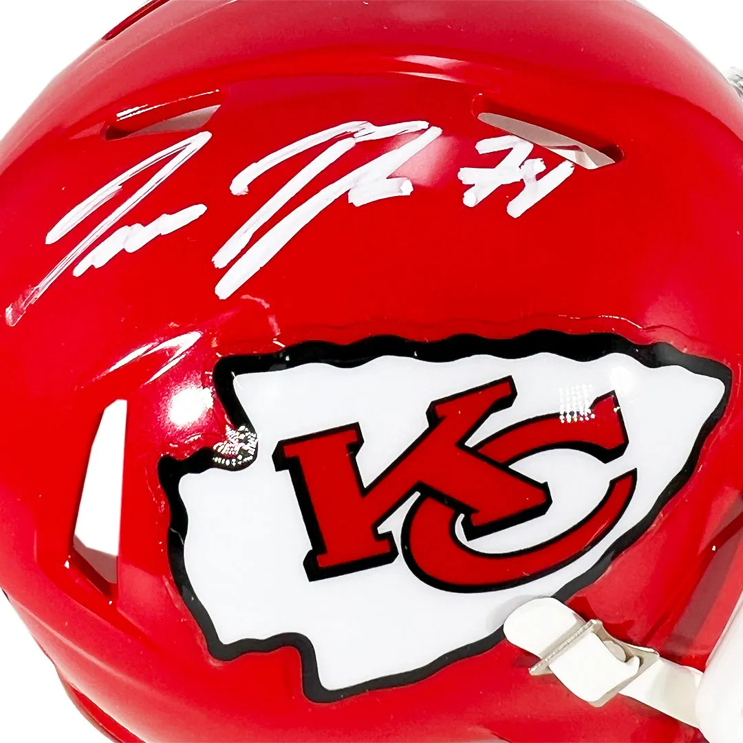 Jawaan Taylor Signed Kansas City Chiefs Speed Mini Football Helmet (Beckett)