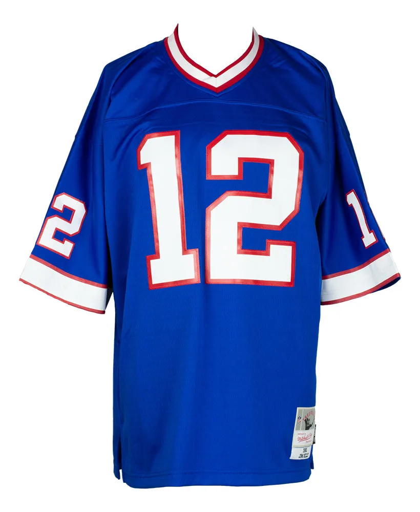 Jim Kelly Signed Buffalo Bills Blue Mitchell & Ness Football Jersey JSA ITP