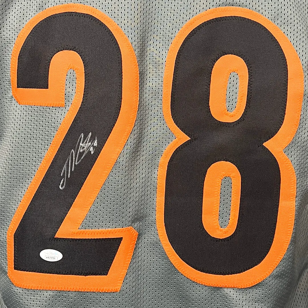 Joe Mixon Signed Cincinnati Grey Football Jersey (JSA)