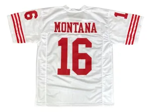 Joe Montana San Francisco White Football Jersey