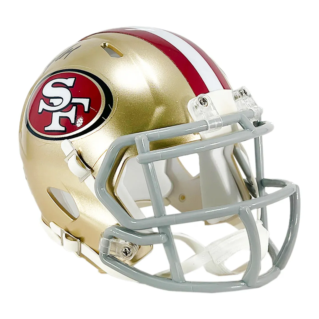 John Taylor Signed San Francisco 49ers Speed Mini Football Helmet (JSA)