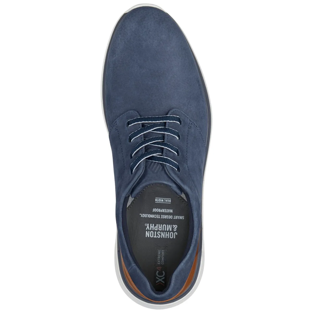 Johnston & Murphy Men's XC4 Prentiss 2.0 Navy Waterproof Tumbled Nubuck