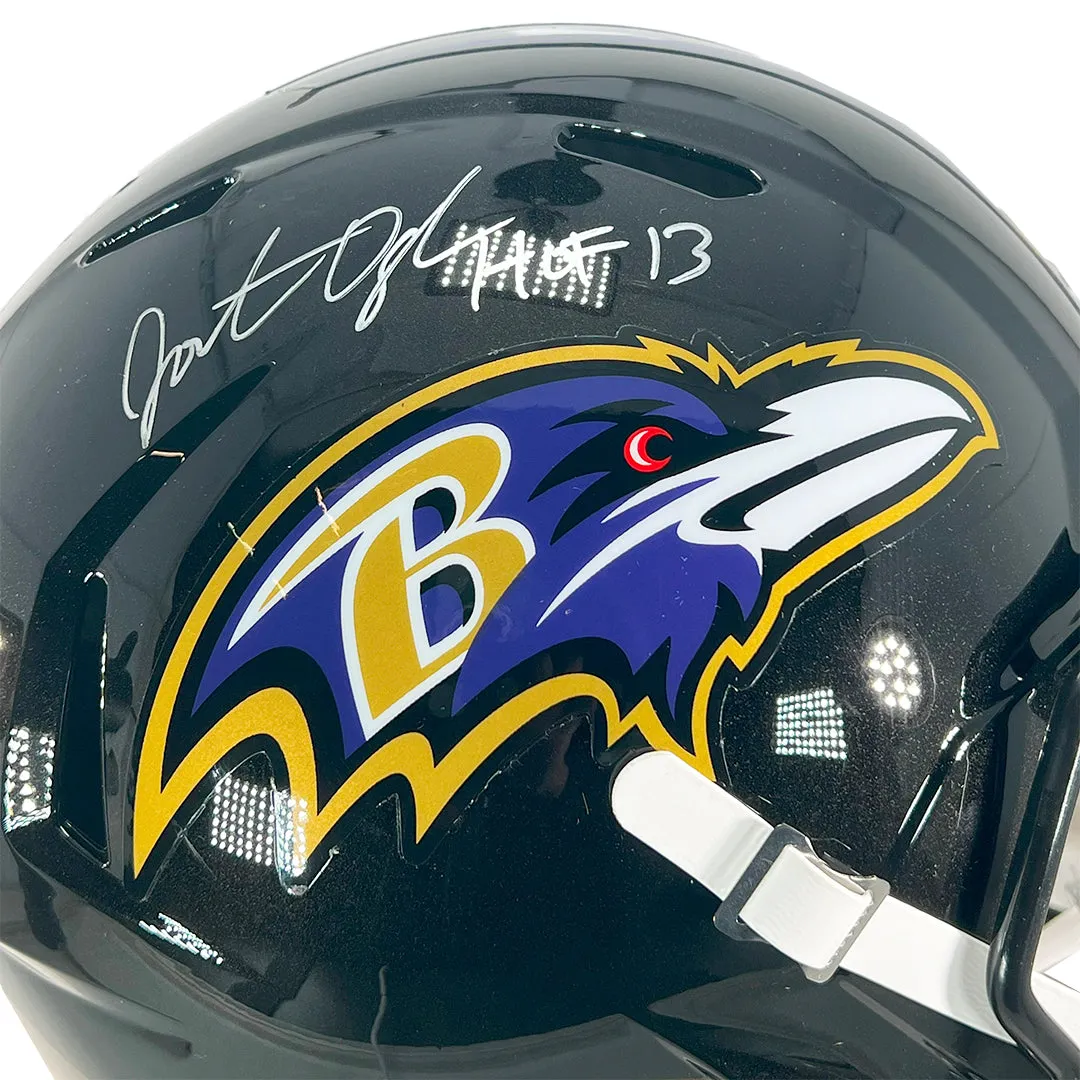 Jonathan Ogden Signed Baltimore Ravens Speed Full-Size Replica Football Helmet (JSA)