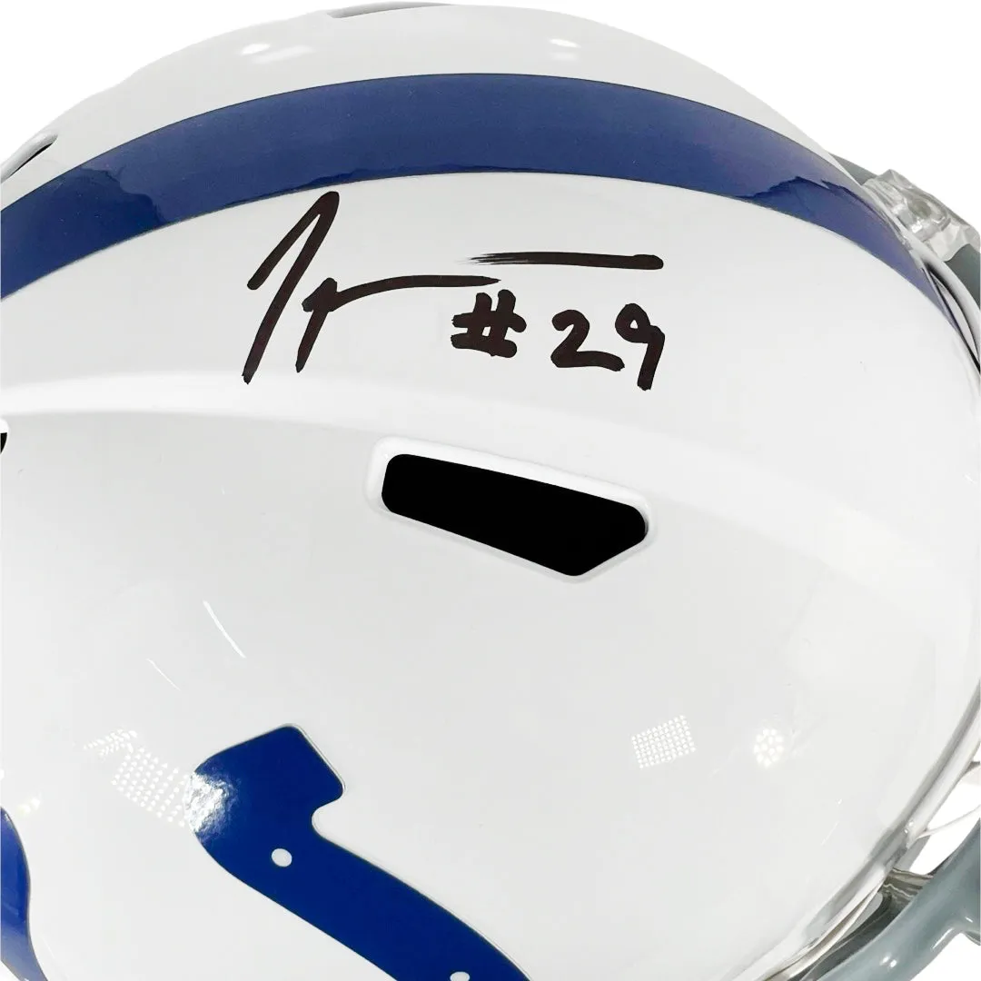 Joseph Addai Signed Indianapolis Colts Speed Full-Size Replica Football Helmet (Beckett)