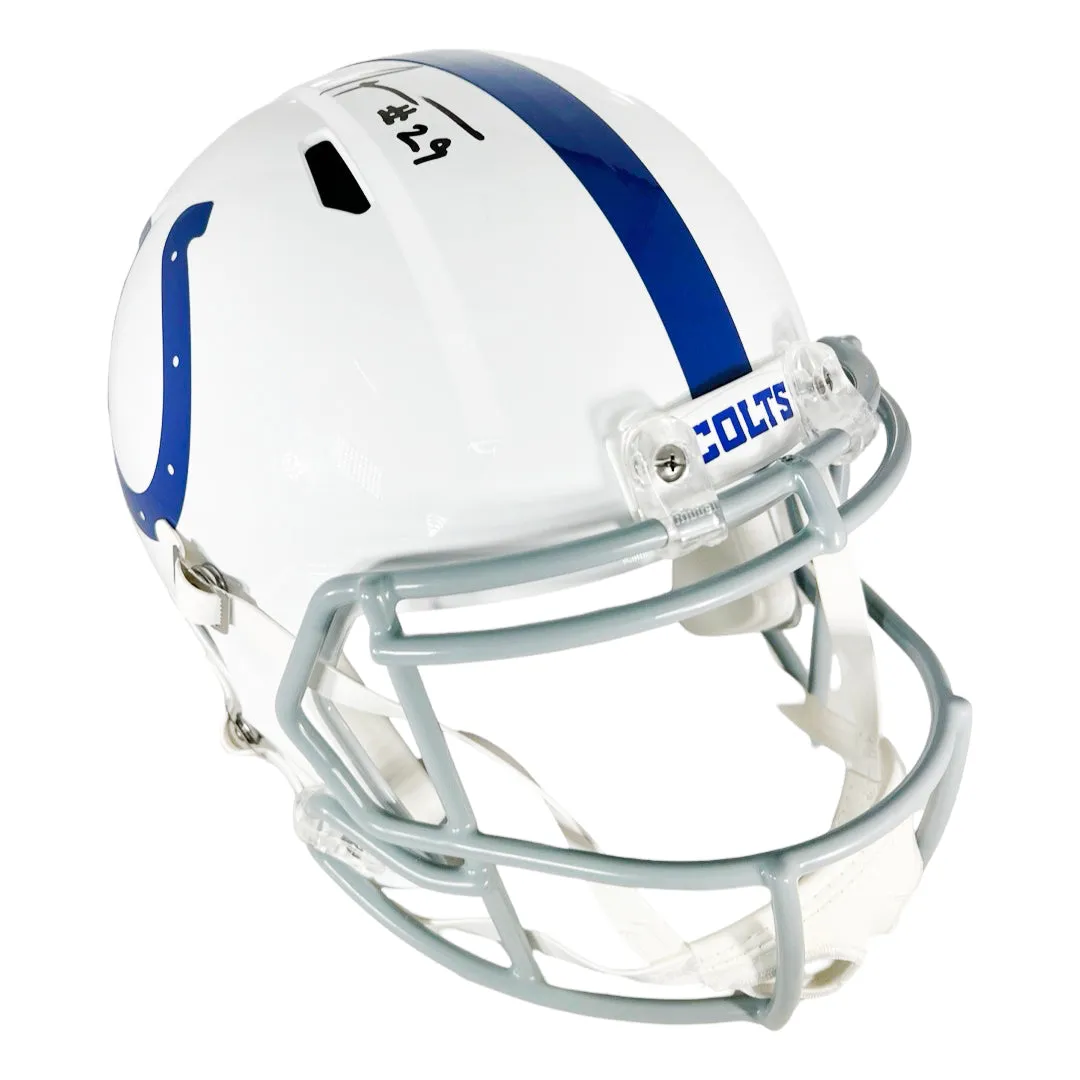 Joseph Addai Signed Indianapolis Colts Speed Full-Size Replica Football Helmet (Beckett)