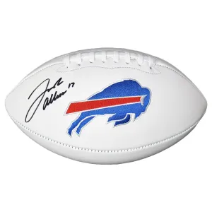 Josh Allen Signed Buffalo Bills Logo Football (JSA)