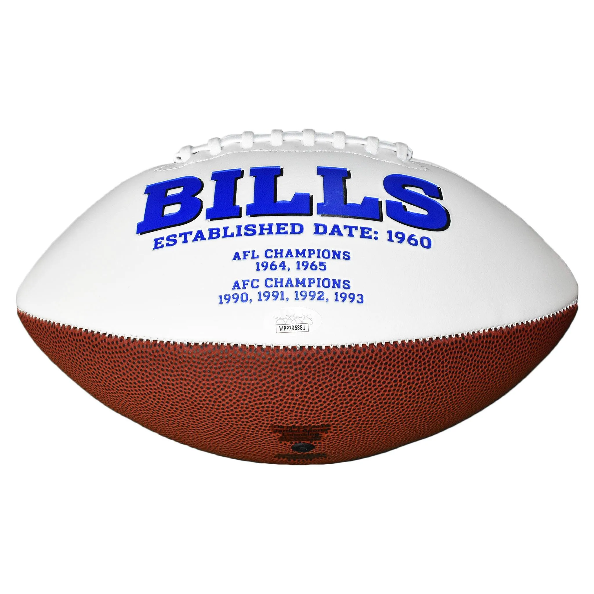 Josh Allen Signed Buffalo Bills Logo Football (JSA)