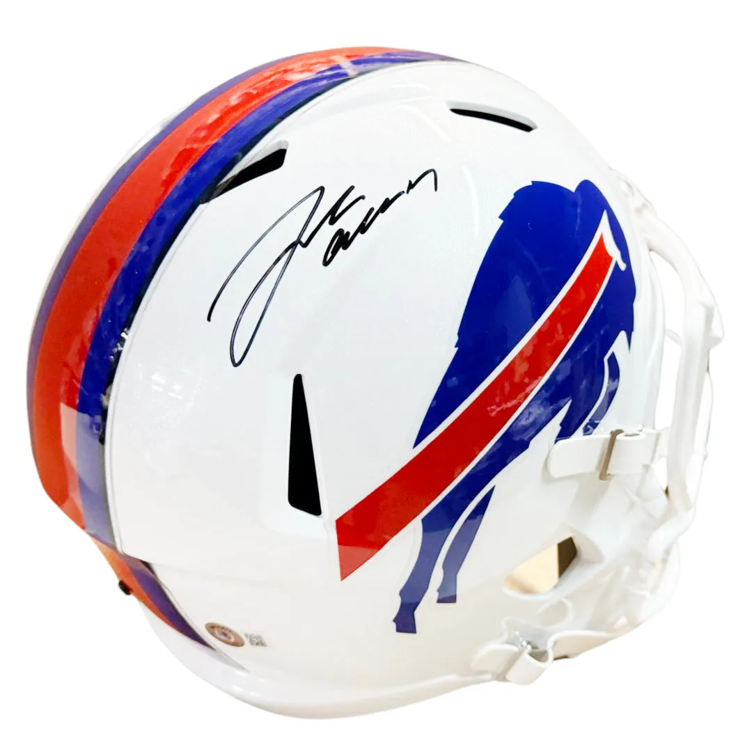 Josh Allen Signed Buffalo Bills Speed Full-Size Replica Football Helmet (Beckett)