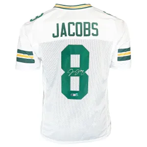 Josh Jacobs Signed Green Bay White Football Jersey (Beckett)