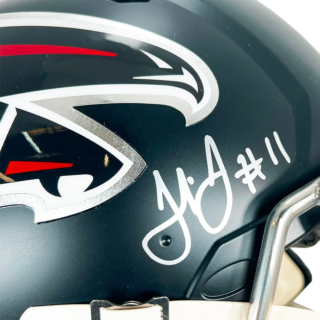 Julio Jones Signed Atlanta Falcons Authentic Speed Full-Size Football Helmet (Beckett)