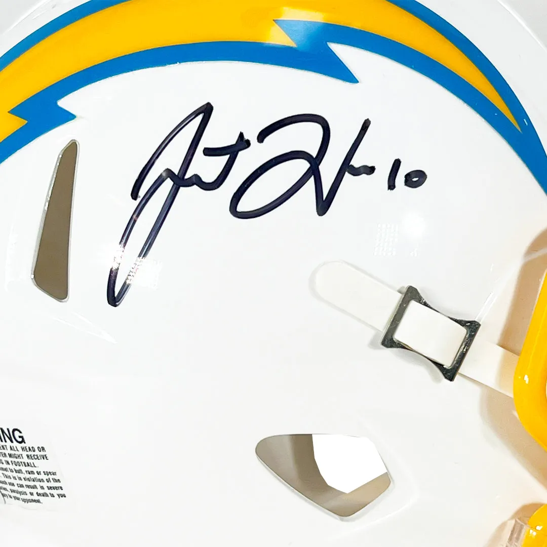 Justin Herbert Signed Los Angeles Chargers Speed Mini Football Helmet (Beckett)