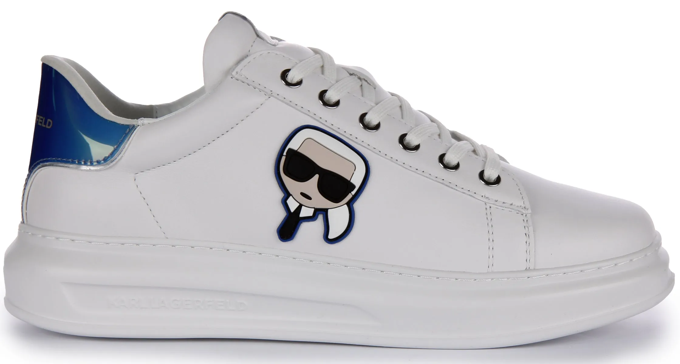 Karl Lagerfeld Kapri Iconic KC In White Blue For Men