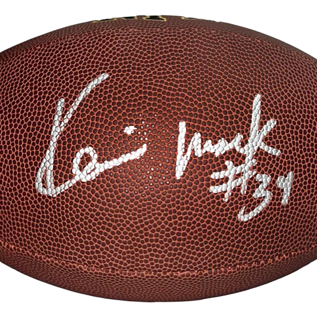 Kevin Mack Signed Wilson Official NFL Replica Football (JSA)