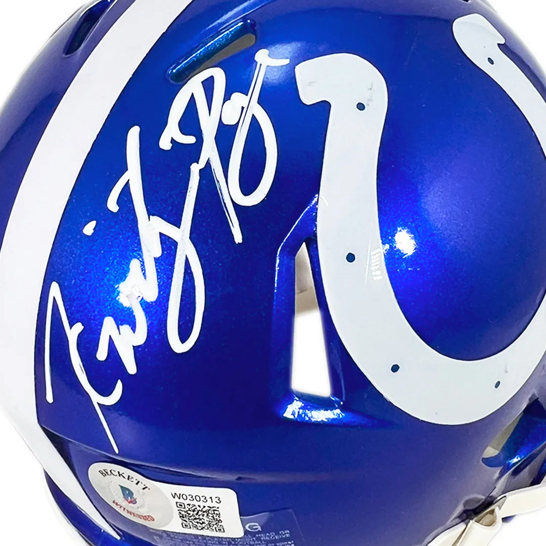 Kwity Paye Signed Indianapolis Colts Flash Mini Football Helmet (Beckett)