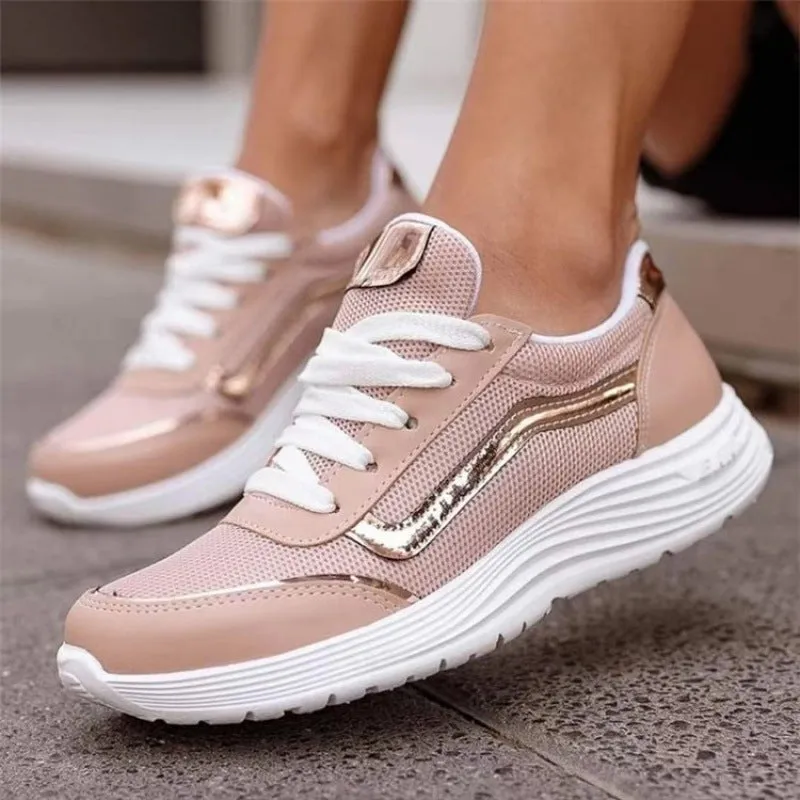 Lace-up Sports Style Low-top Trainers Women