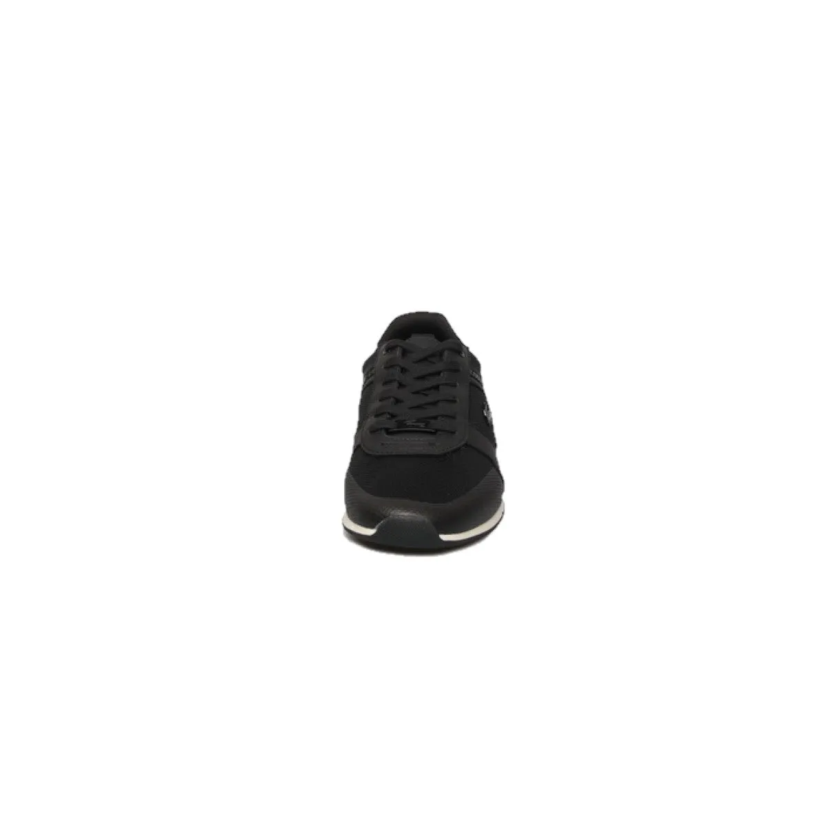 LACOSTE 7-44CMA0030312 MENERVA 222 1 MN'S (Medium) Black/White Leather Lifestyle Shoes