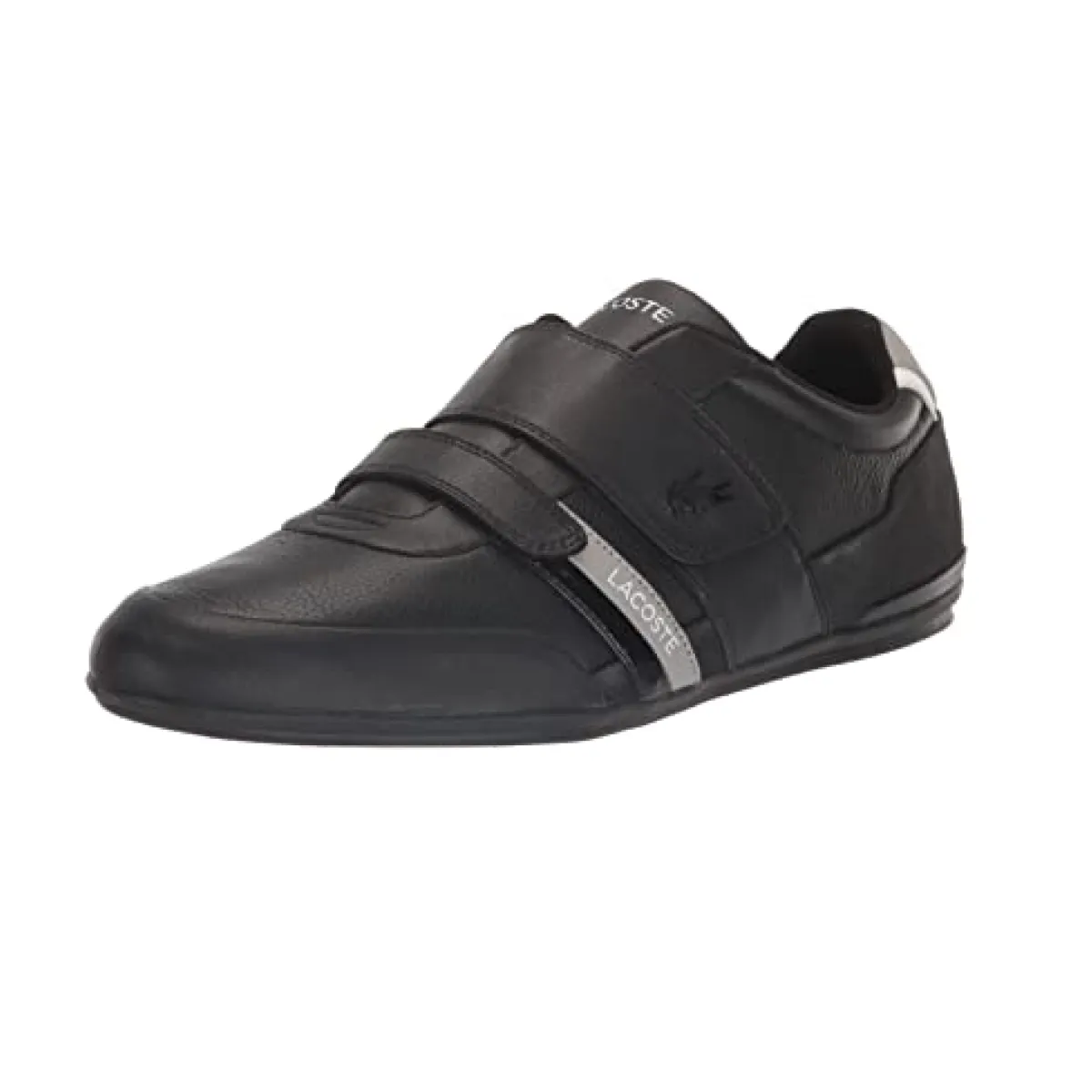 LACOSTE 7-45CMA00182A2 MISANO STRAP MN'S (Medium) Black/Light Grey Leather & Synthetic Lifestyle Shoes