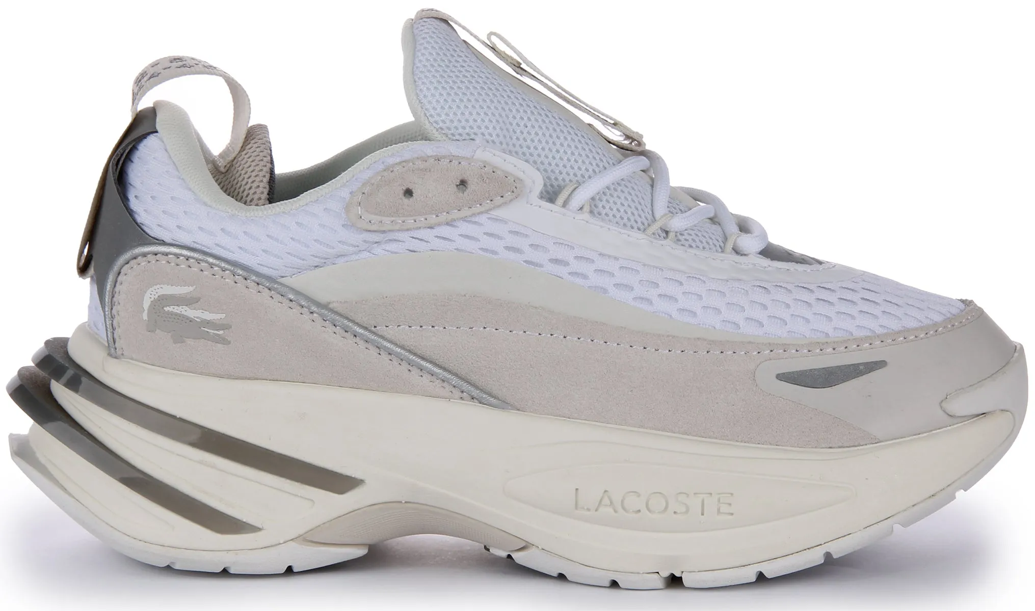 Lacoste Odyssa In White Grey For Women