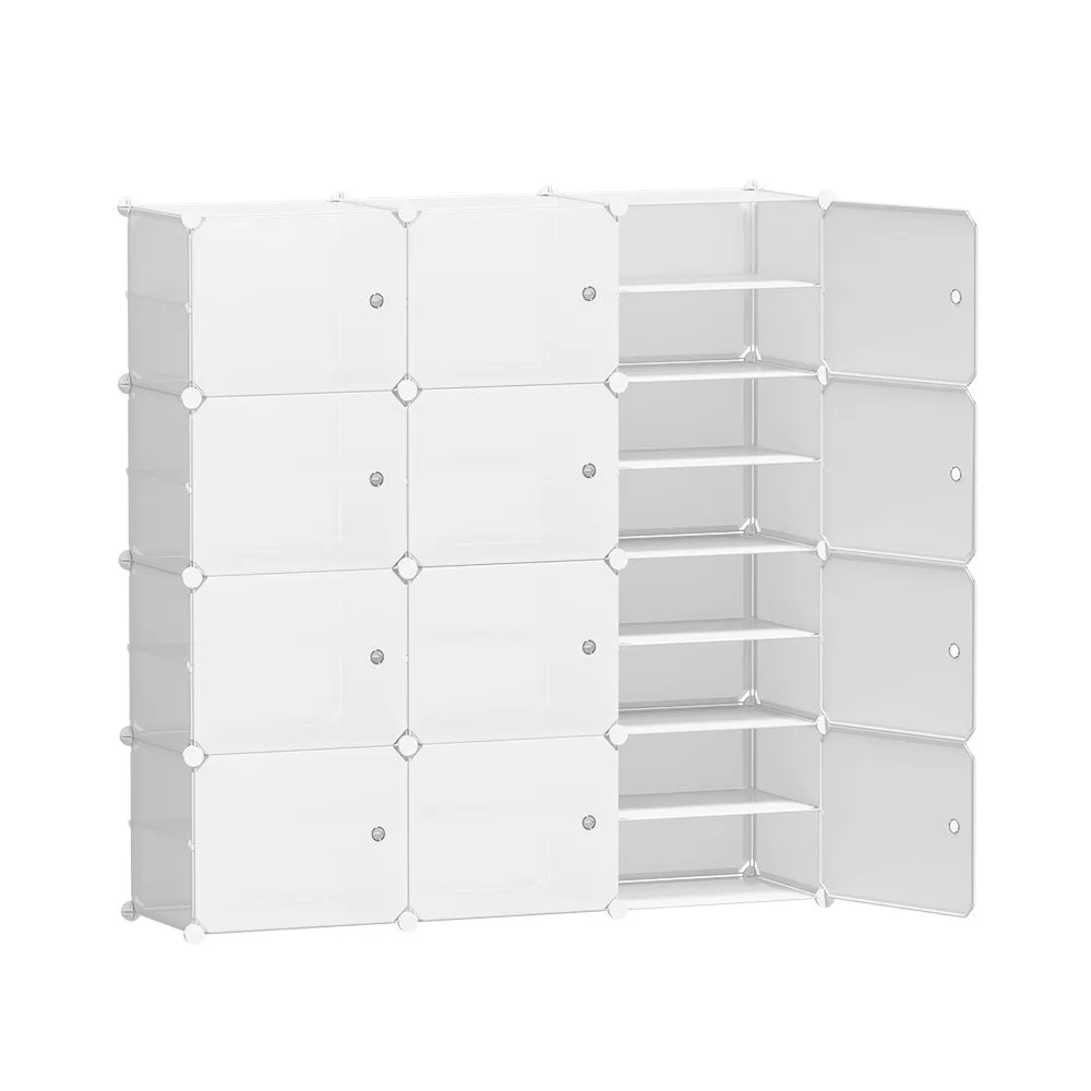 Large Capacity White Shoe Storage Cabinet, Eco-Friendly, 12 Cubes | Artiss