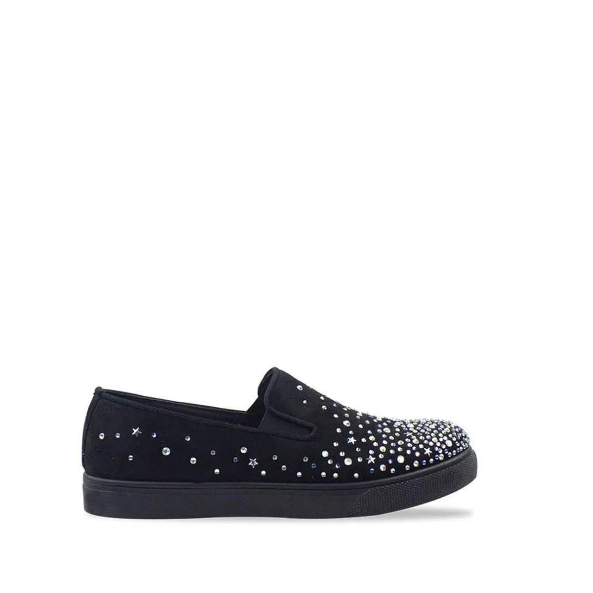 Laura Flat Diamante Star Trim Skater Shoe