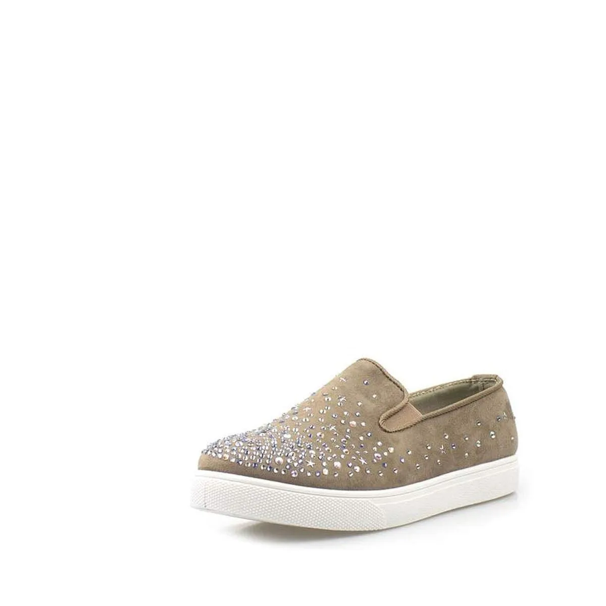 Laura Flat Diamante Star Trim Skater Shoe