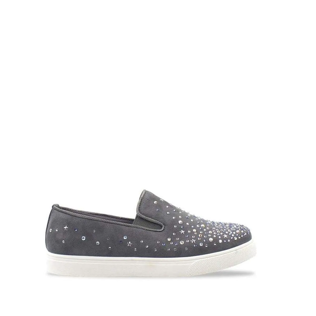 Laura Flat Diamante Star Trim Skater Shoe