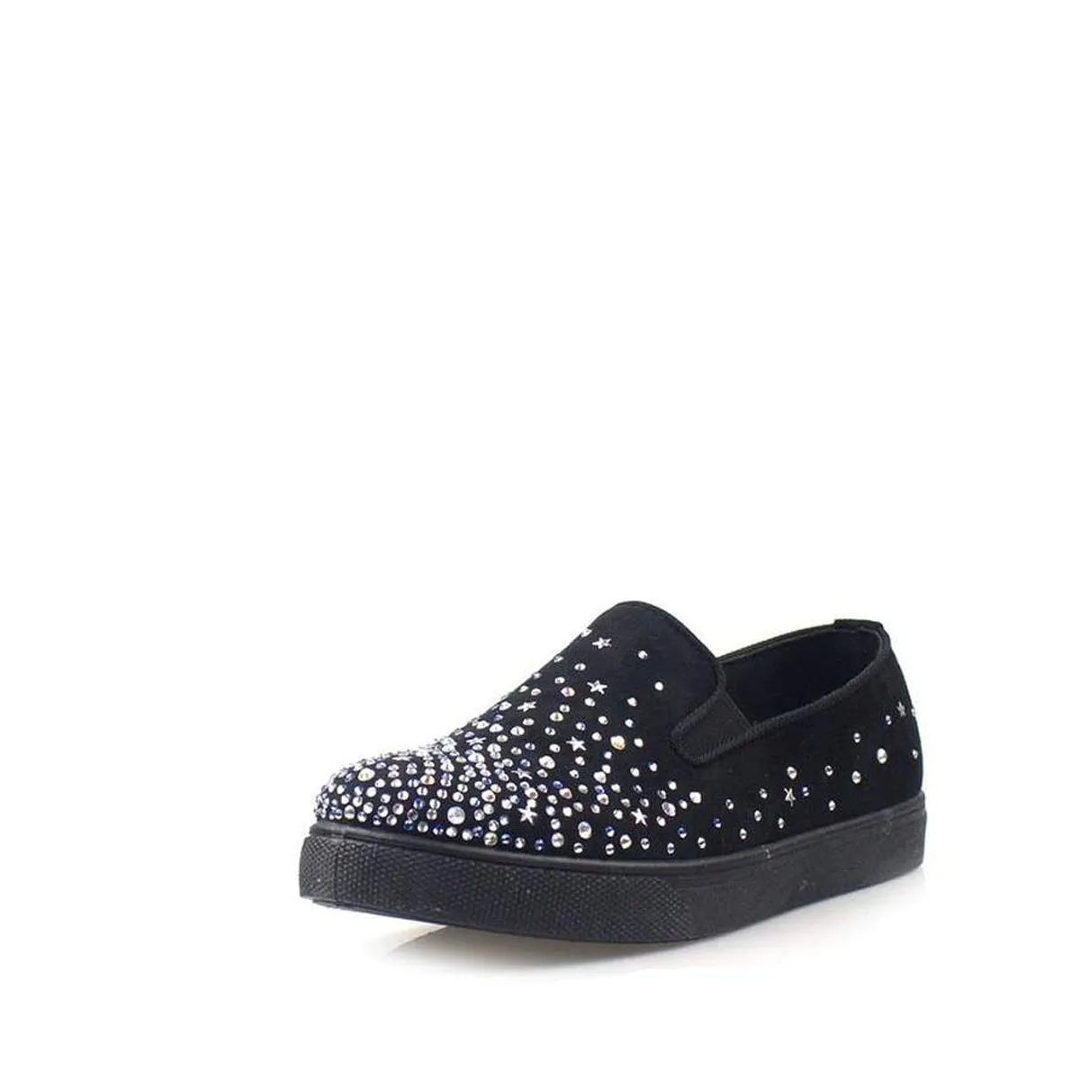 Laura Flat Diamante Star Trim Skater Shoe