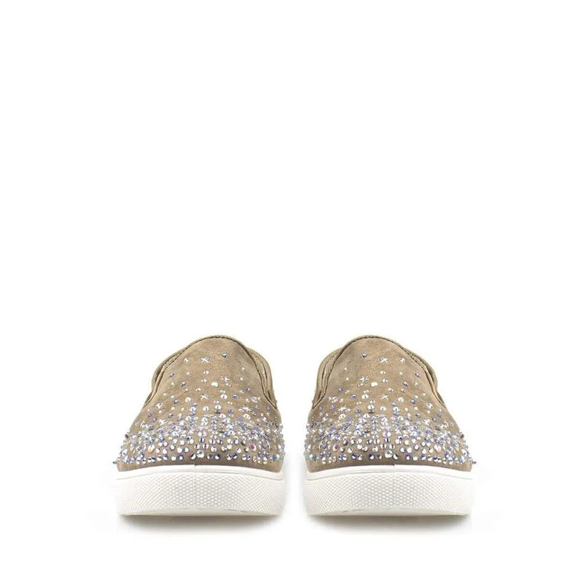 Laura Flat Diamante Star Trim Skater Shoe