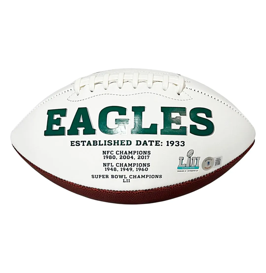 LeSean McCoy Signed Philadelphia Eagles Official NFL Team Logo White Football (Beckett)