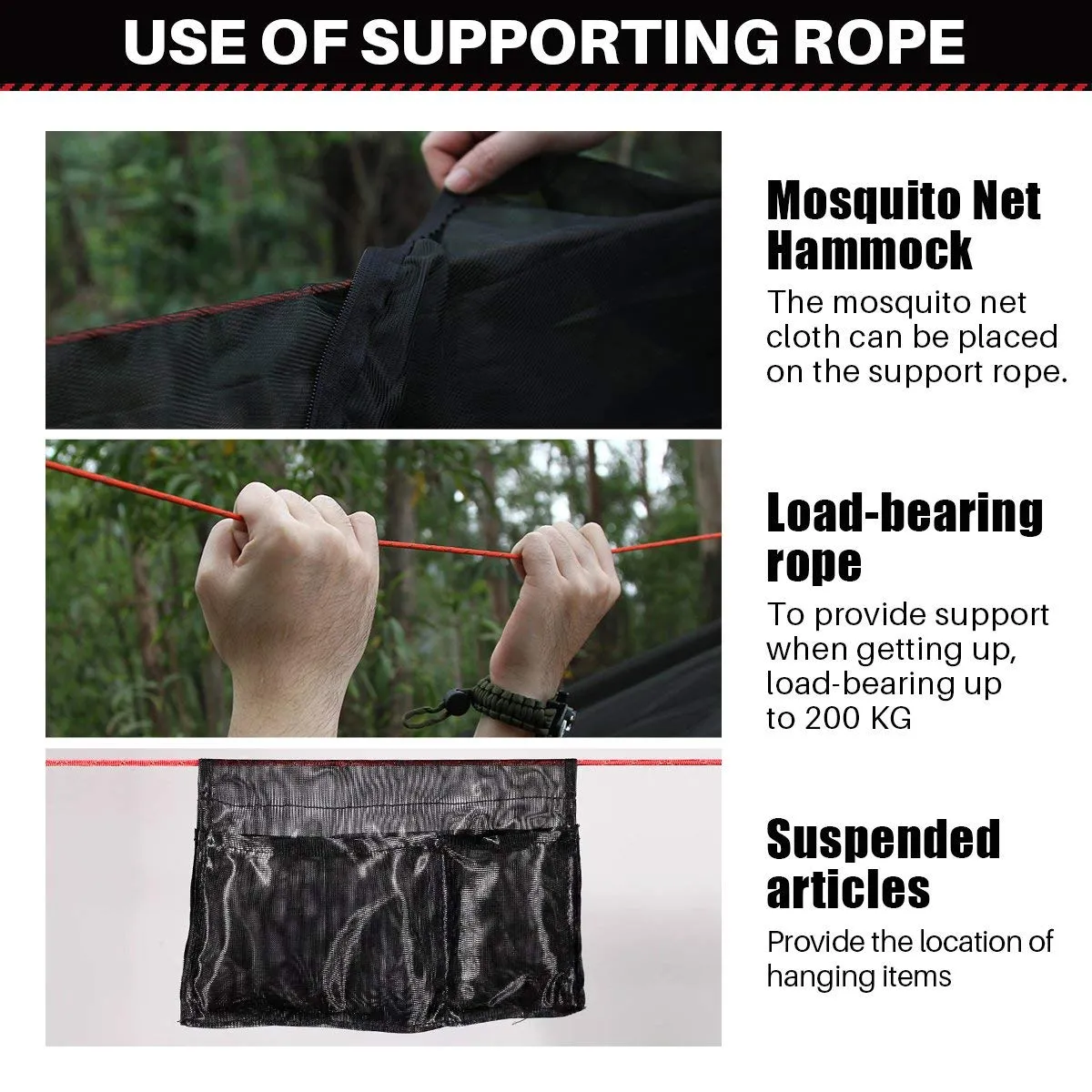 Light Hammock with mosquito net - ETROL